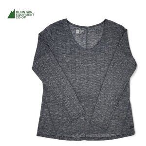 MEC Women’s Long Sleeve Trail Shirt – Dark Grey Size Large